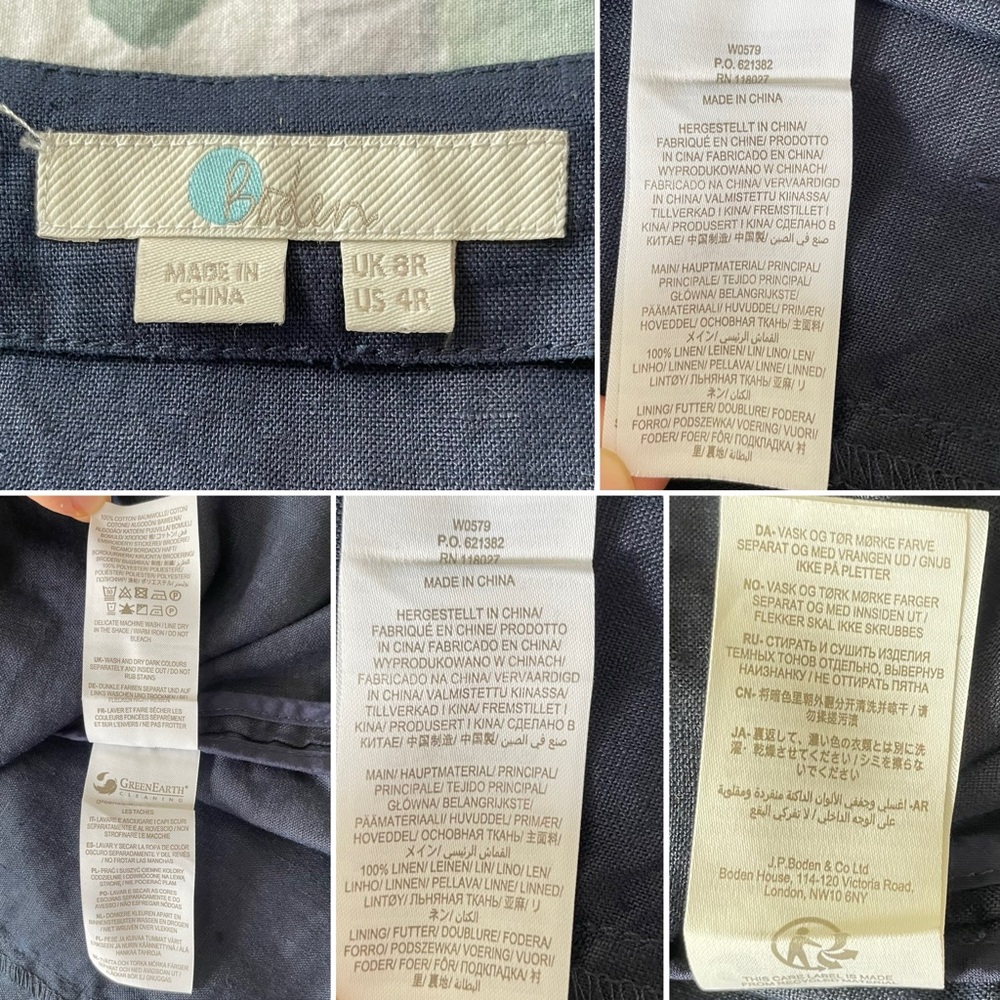 Boden Leandra Embroidered Dress Size 4 - Picture 12 of 12